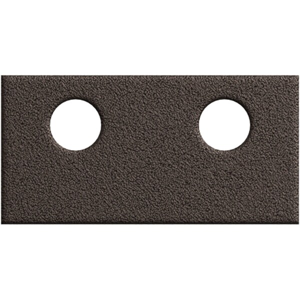 Ekena Millwork Premium Barn Door Flat Track Connecting Plate, Bronze Texture GB6001CBZ - main